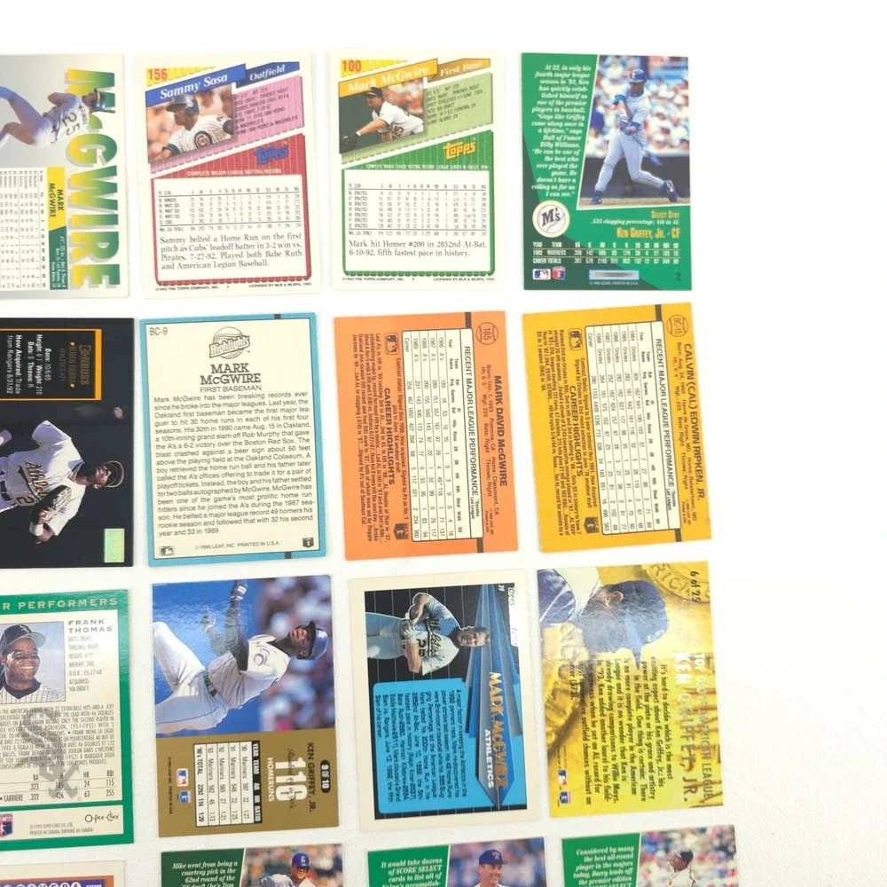 25 Card Baseball Star Lot Several Year Span All Pictured Griffey Jr McGwire Sosa